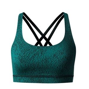 lululemon Energy Bra Dark Green/Black Speckled